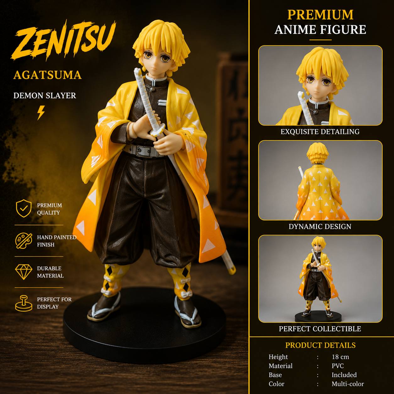 Zenitsu Agatsuma ( 18cm Figure )